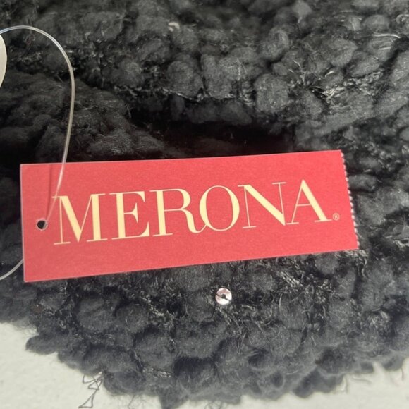 Merona Infinity Scarf Black OS New Chunky Knit Sparkles - Picture 5 of 6